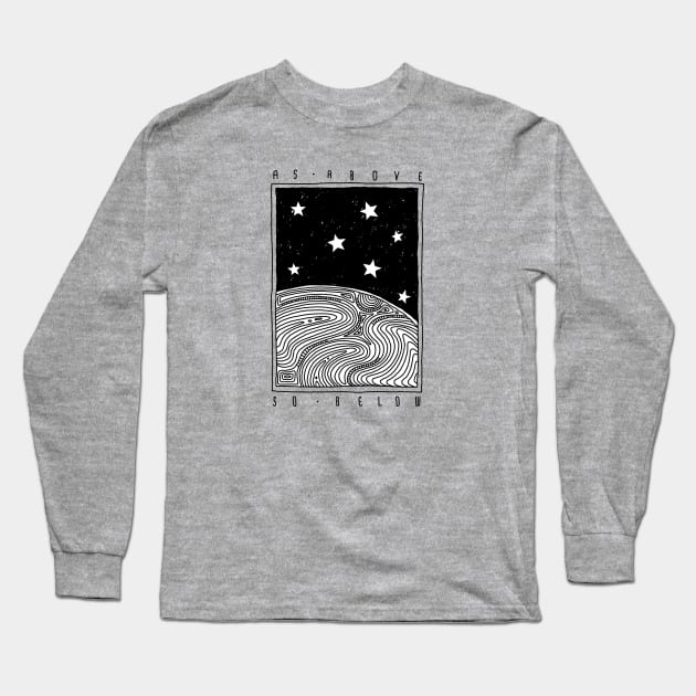 As above so below Long Sleeve T-Shirt by OsFrontis